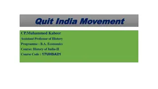 Overview of Quit India Movement in Indian History