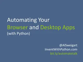 Automating Your Browser and Desktop Apps Using Python