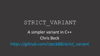 Understanding Variants and Unions in C++