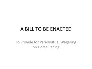 Legislation for Pari-Mutuel Wagering on Horse Racing in Georgia