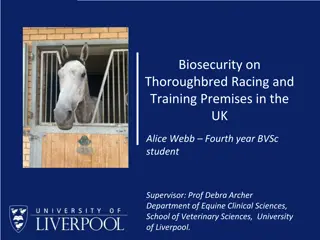 Biosecurity Practices in UK Thoroughbred Racing: A Study by Alice Webb