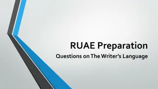 Analyzing Language Techniques in a Literary Passage