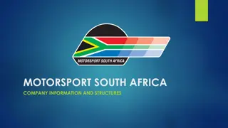 Overview of Motorsport South Africa Company Information and Structures