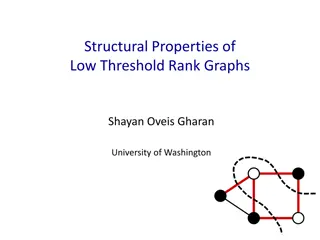 Low Threshold Rank Graphs and Their Structural Properties