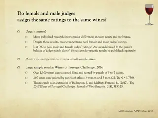 Gender Disparity in Wine Judging: Insights from Wines of Portugal Challenge