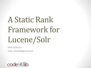 Understanding Dynamic Rank Frameworks in Lucene/Solr