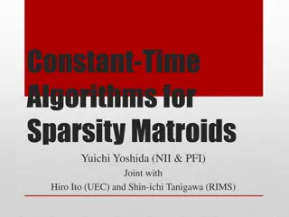 Constant-Time Algorithms for Sparsity Matroids