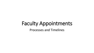 Faculty Appointments and Processes: A Comprehensive Overview