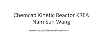 Chemical Reaction Kinetics in Chemcad