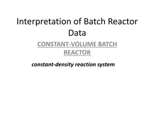 Interpretation of Batch Reactor Data for Constant-Volume Systems