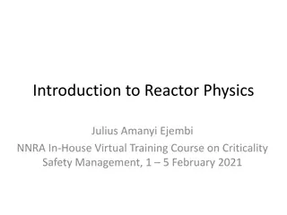 Introduction to Reactor Physics and Nuclear Fission