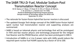 Advanced Burner Reactor Concept and Subcritical SABR Design