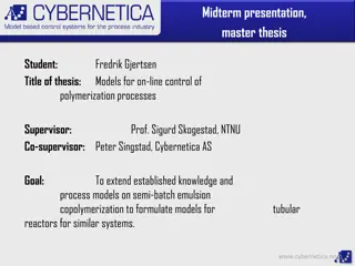 Models for On-line Control of Polymerization Processes: A Thesis Presentation