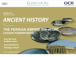 Improve Your Assessment Performance with Cyrus the Great Feedback Lesson