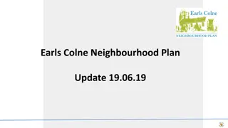 Earls Colne Neighbourhood Plan Update - Vision, Objectives, and Funding Application