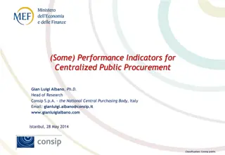 Performance Indicators for Centralized Public Procurement