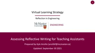 Enhancing Reflective Writing in Engineering: A Guide for Students and Teaching Assistants