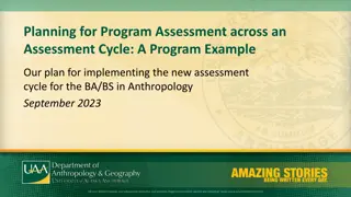 Implementing New Assessment Cycle for Anthropology BA/BS Program