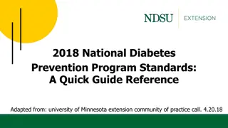 Guidelines for National Diabetes Prevention Program 2018