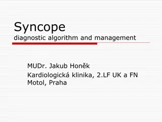 Syncope: Diagnostic Algorithm and Management Overview