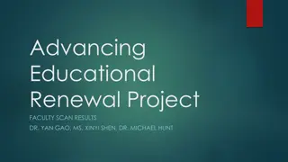 Analysis of Faculty-wide Educational Renewal Project Results