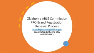 Oklahoma ABLE Commission Brand Registration Renewal Process