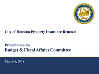 City of Houston Property Insurance Renewal Overview