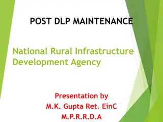 Importance of Post-DLP Maintenance in Rural Infrastructure Development