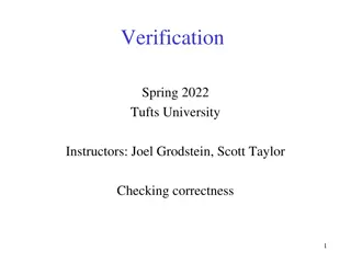 Understanding Verification Methods in Spring 2022 Tufts University Lectures