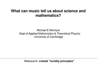 The Intersection of Music, Science, and Mathematics: Insights on Perception and Model-Fitting