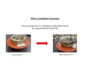 Retrofit Top Set Kit: Changing from Solid Drain to Adjustable Top Set