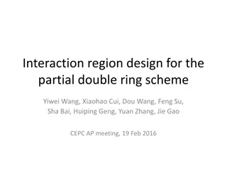 Design Considerations for CEPC Double Ring Scheme