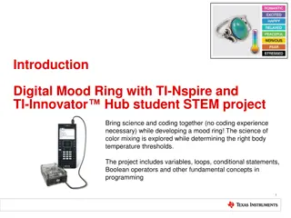 Digital Mood Rings with TI-Nspire and TI-Innovator: A Fun STEM Project