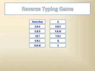 Interactive Typing Game: Challenge Yourself with Reverse Typing!