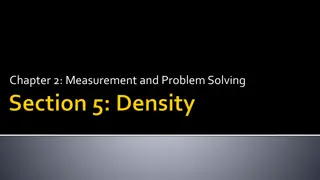 Density and Measurements in Chemistry