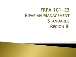 Riparian Area Management Regulations and Standards Overview