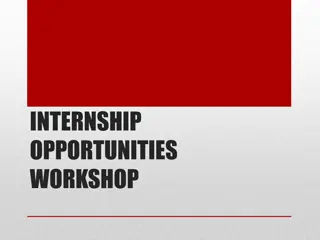 Unlocking Internship Opportunities Workshop for Student Success in Sciences