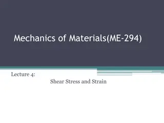 Shear Stress in Mechanics of Materials