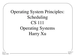 Operating System Scheduling Principles