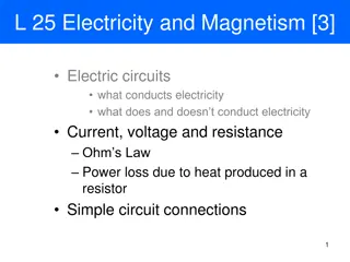 Understanding Electric Circuits: Current, Voltage, and Resistance