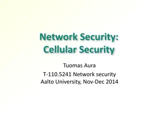 Cellular Network Security Threats and Solutions