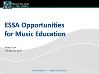 Music Education Opportunities in Education Policy