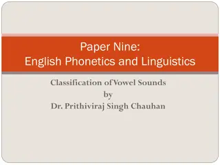 Vowel Sounds: Phonetics and Classification