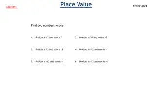 Place Value and Rounding for Estimation Problems