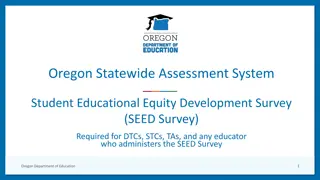 Oregon Statewide Assessment System Student Educational Equity Development Survey (SEED Survey)