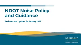 NDOT Noise Policy and Guidance Updates January 2022