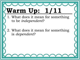 Independent and Dependent Quantities in Graphical Representation