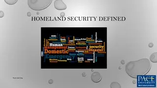 Understanding Homeland Security Stakeholders and Preparedness