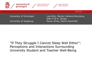 Understanding University Student and Teacher Well-Being in Behavioral and Social Sciences