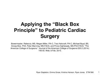 Applying the Black Box Principle to Pediatric Cardiac Surgery: A Study